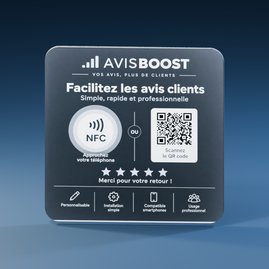 Plaque Avis Google personnalisée